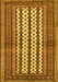 Machine Washable Southwestern Yellow Country Rug, wshtr2561yw