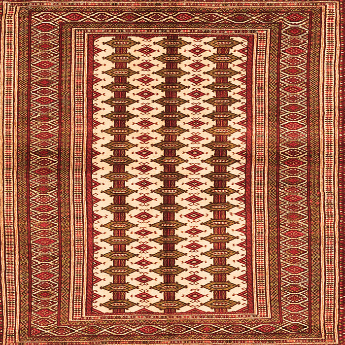 Serging Thickness of Southwestern Orange Country Rug, tr2561org