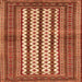 Serging Thickness of Southwestern Orange Country Rug, tr2561org