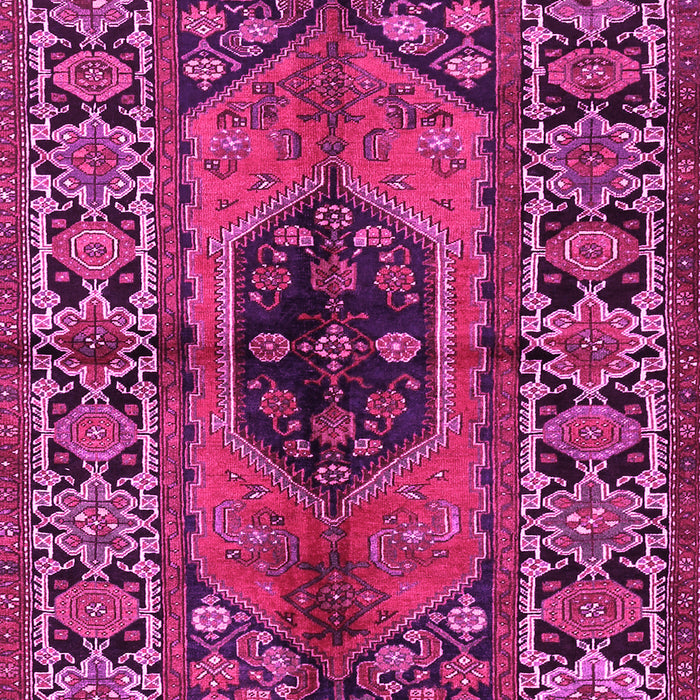 Machine Washable Persian Pink Traditional Rug, wshtr2562pnk