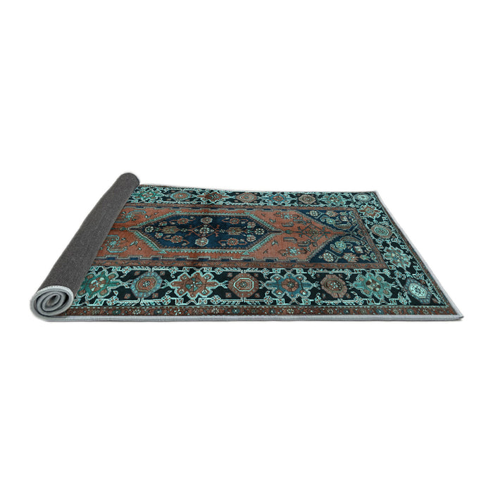 Sideview of Persian Light Blue Traditional Rug, tr2562lblu