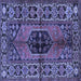 Square Persian Blue Traditional Rug, tr2562blu