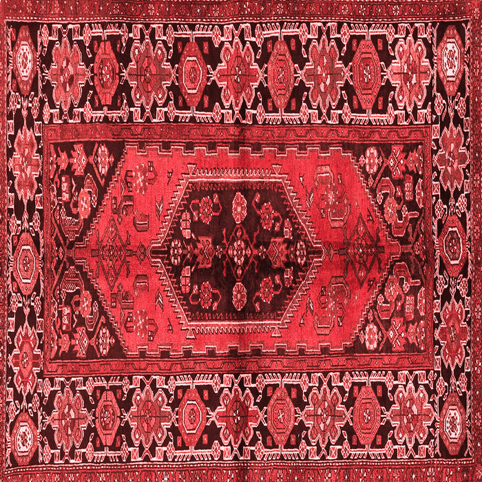 Machine Washable Persian Red Traditional Rug, wshtr2562red