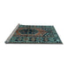 Sideview of Machine Washable Persian Light Blue Traditional Rug, wshtr2562lblu