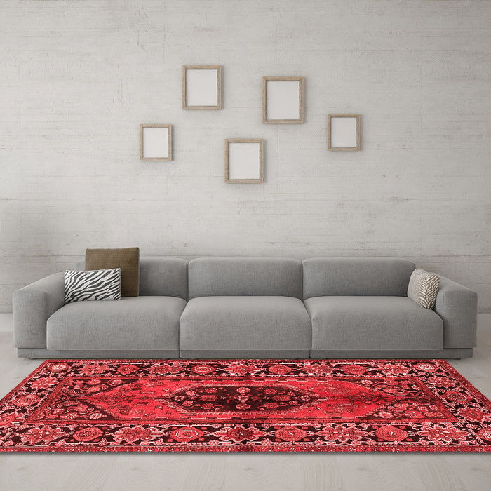 Traditional Red Washable Rugs