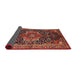 Sideview of Traditional Gold Brown Medallion Rug, tr2563