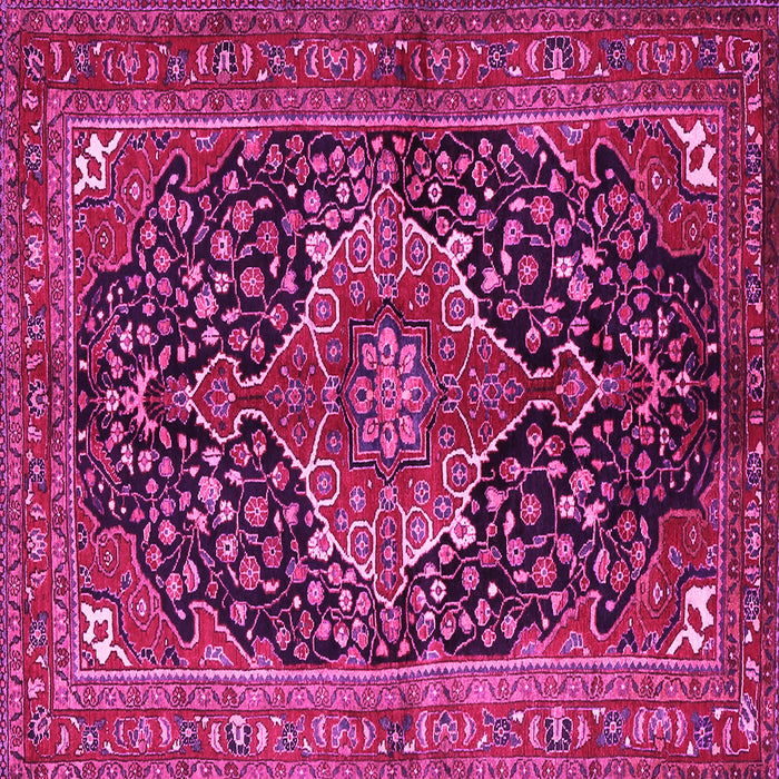 Square Medallion Pink Traditional Rug, tr2563pnk