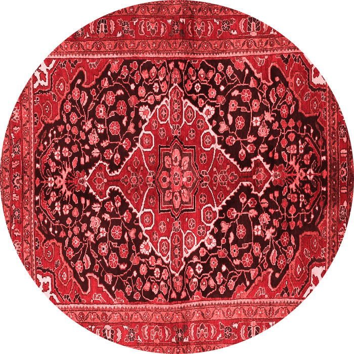 Medallion Red Traditional Rug, tr2563red