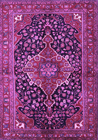 Medallion Purple Traditional Rug, tr2563pur