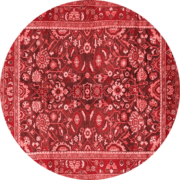 Machine Washable Persian Red Traditional Rug, wshtr2564red