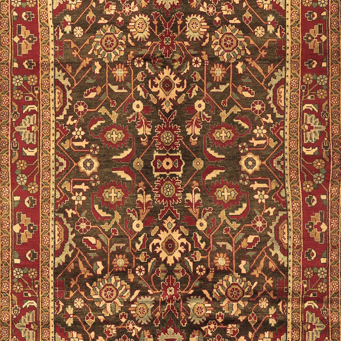 Machine Washable Persian Brown Traditional Rug, wshtr2564brn