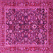 Square Persian Pink Traditional Rug, tr2564pnk