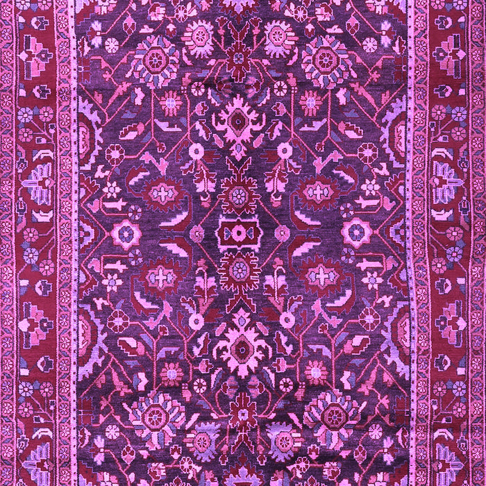 Machine Washable Persian Purple Traditional Area Rugs, wshtr2564pur