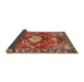 Sideview of Traditional Sand Brown Persian Rug, tr2565