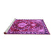 Sideview of Machine Washable Persian Purple Traditional Area Rugs, wshtr2565pur