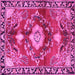 Square Persian Pink Traditional Rug, tr2565pnk