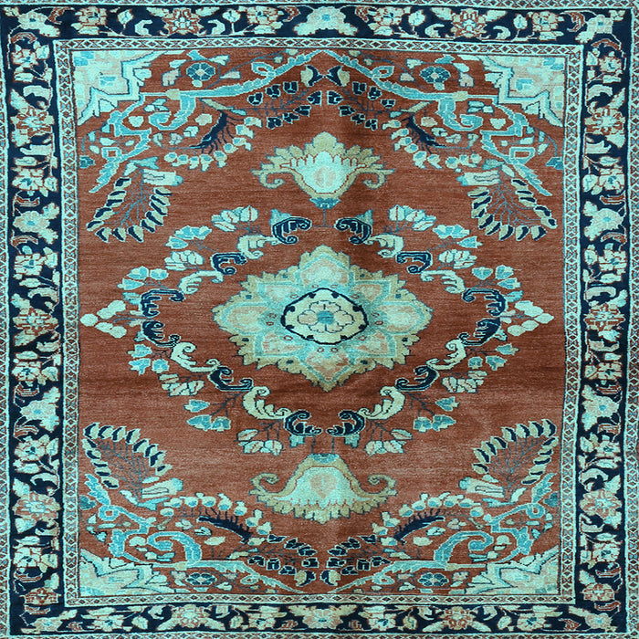 Square Persian Light Blue Traditional Rug, tr2565lblu