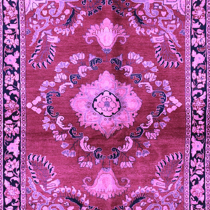 Machine Washable Persian Purple Traditional Area Rugs, wshtr2565pur