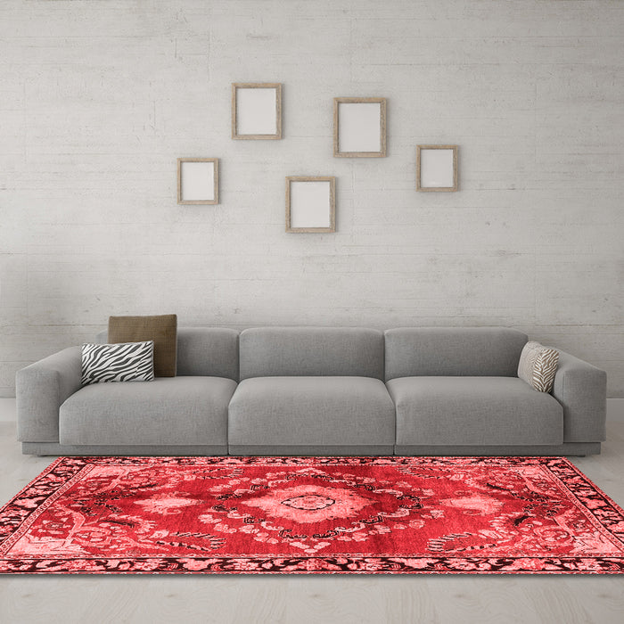 Traditional Red Washable Rugs