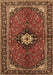 Machine Washable Persian Brown Traditional Rug, wshtr2566brn