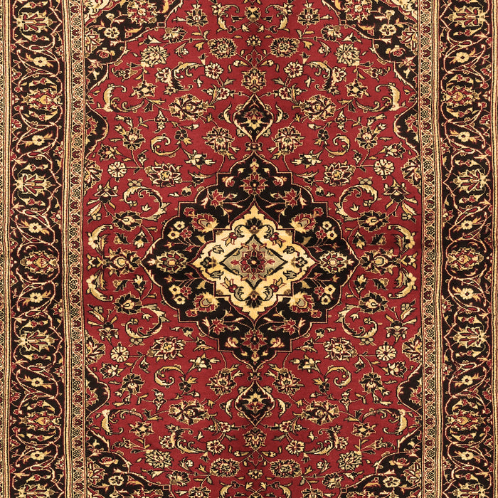 Machine Washable Persian Brown Traditional Rug, wshtr2566brn