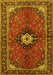 Machine Washable Persian Yellow Traditional Rug, wshtr2566yw