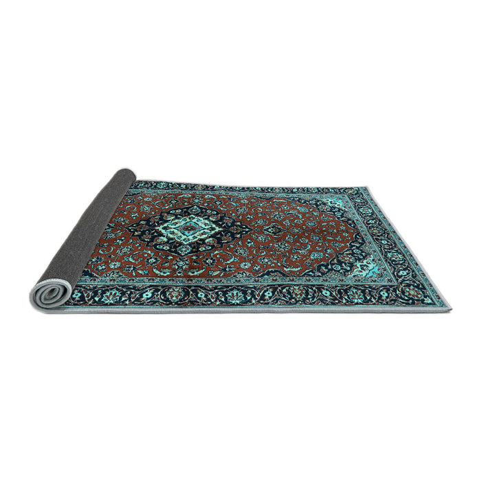 Sideview of Persian Light Blue Traditional Rug, tr2566lblu