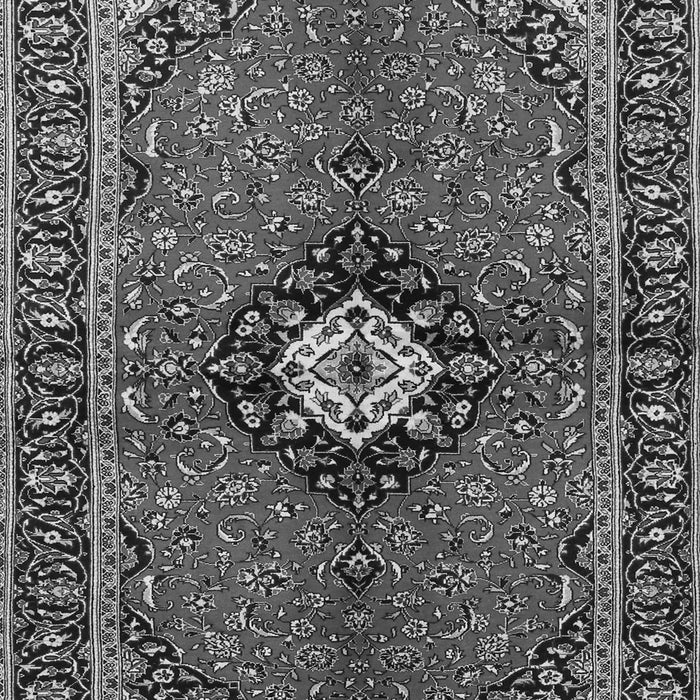 Serging Thickness of Machine Washable Persian Gray Traditional Rug, wshtr2566gry