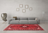 Machine Washable Persian Red Traditional Rug, wshtr2566red