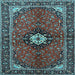 Square Persian Light Blue Traditional Rug, tr2566lblu