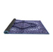 Sideview of Medallion Blue Traditional Rug, tr2567blu