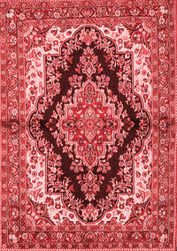 Medallion Red Traditional Rug, tr2567red