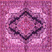 Square Medallion Pink Traditional Rug, tr2567pnk