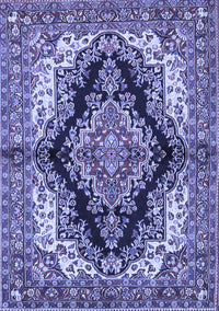 Medallion Blue Traditional Rug, tr2567blu