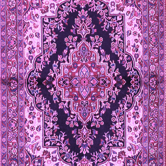 Medallion Purple Traditional Rug, tr2567pur