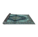 Sideview of Medallion Light Blue Traditional Rug, tr2567lblu