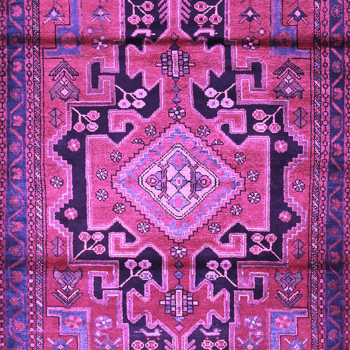 Machine Washable Persian Purple Traditional Area Rugs, wshtr2568pur