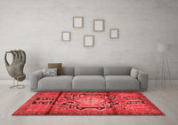 Machine Washable Persian Red Traditional Rug, wshtr2568red