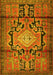 Machine Washable Persian Yellow Traditional Rug, wshtr2568yw