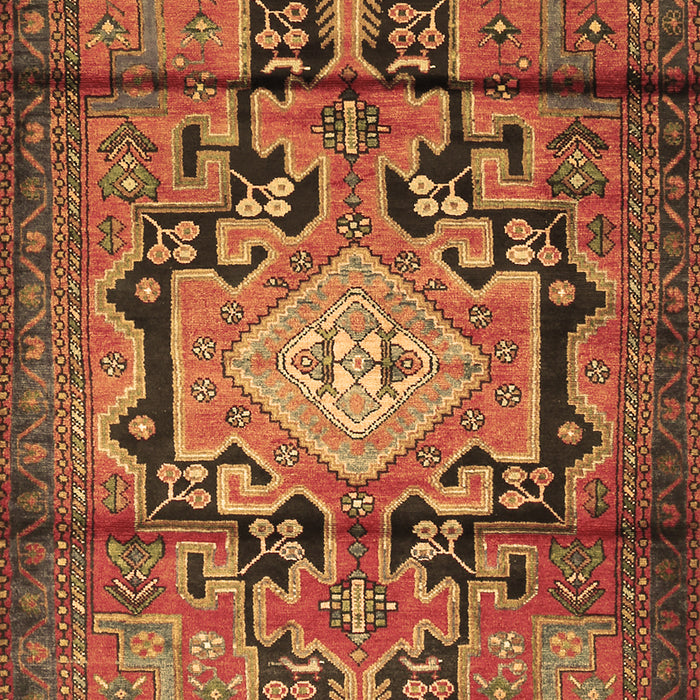 Machine Washable Persian Brown Traditional Rug, wshtr2568brn