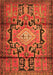 Serging Thickness of Machine Washable Persian Orange Traditional Area Rugs, wshtr2568org