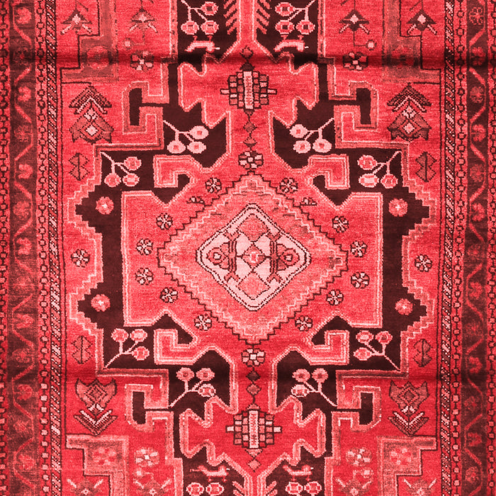Machine Washable Persian Red Traditional Rug, wshtr2568red