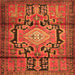 Serging Thickness of Persian Orange Traditional Rug, tr2568org