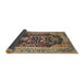 Sideview of Traditional Dark Brown Animal Rug, tr2569