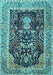 Animal Light Blue Traditional Rug, tr2569lblu