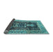 Sideview of Animal Light Blue Traditional Rug, tr2569lblu