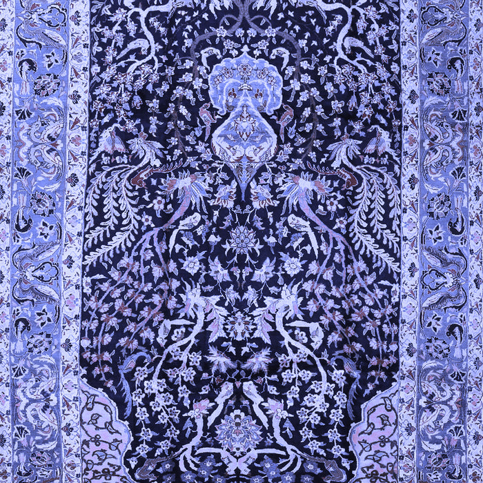 Animal Blue Traditional Rug, tr2569blu
