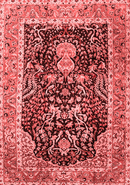 Animal Red Traditional Area Rugs
