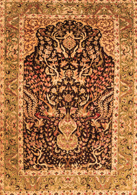 Animal Orange Traditional Rug, tr2569org