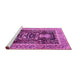 Sideview of Machine Washable Animal Pink Traditional Rug, wshtr2569pnk